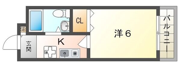 佐太ハイツの物件間取画像